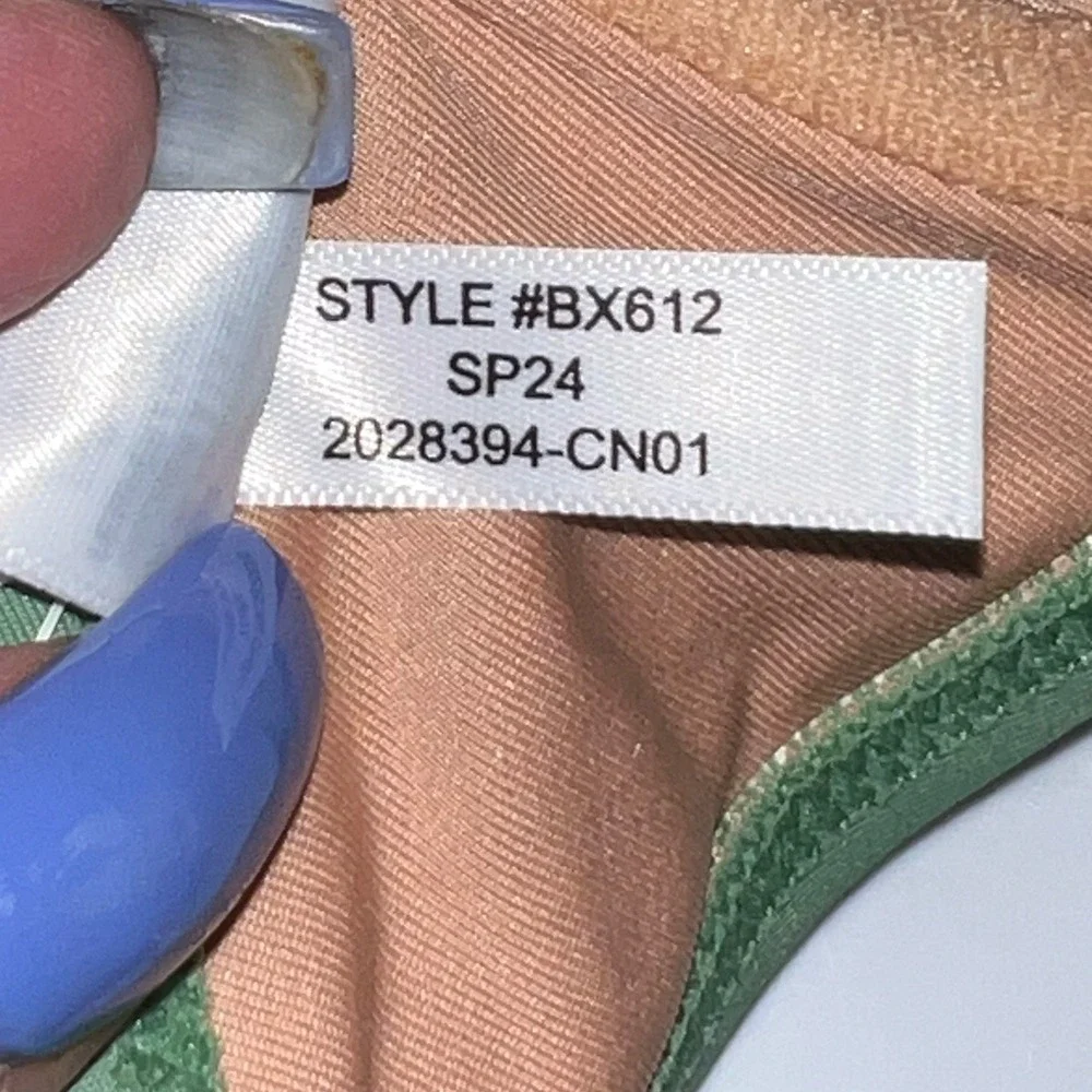 J.‎ Crew Balconette Underwire Bikini Top Size 32C Rustic Willow Green BX612 New